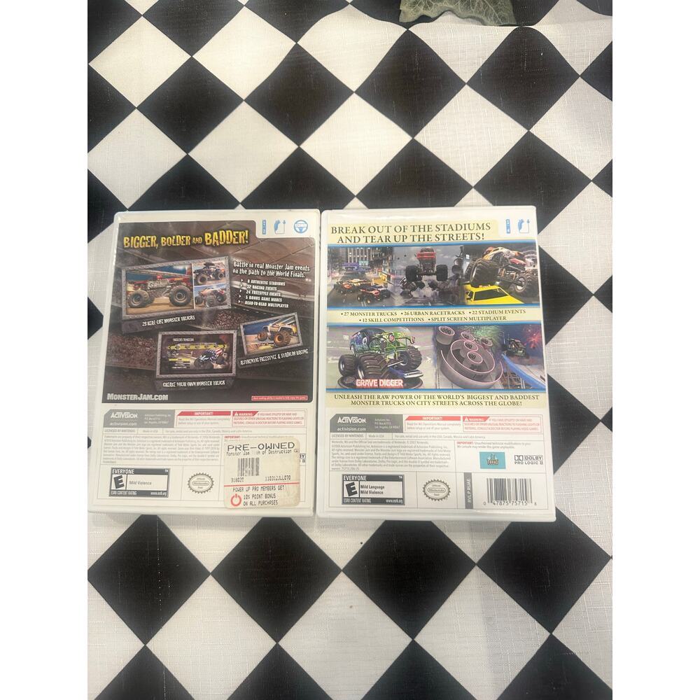 Lot of 2 monster jam Wii games urban assault and path of destruction - Picture 4 of 4